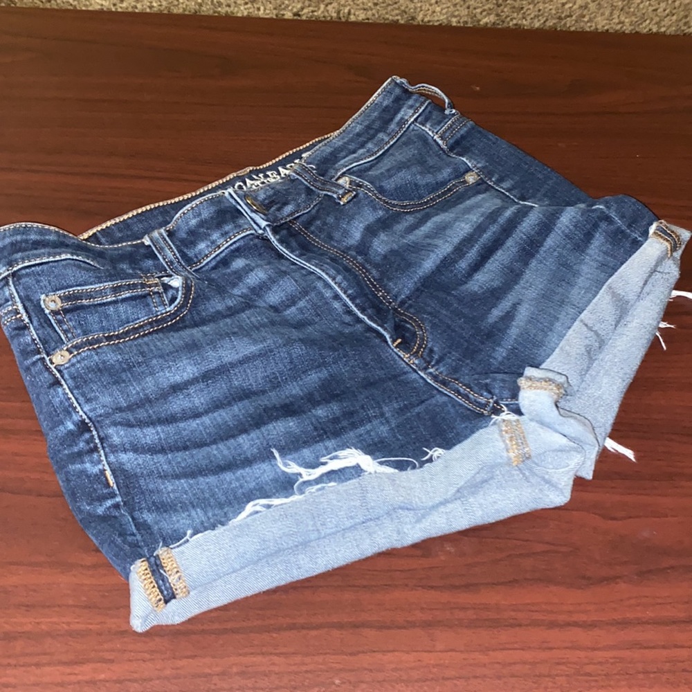 american eagle hi rise shortie